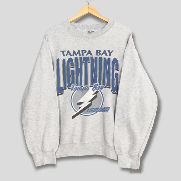 1990 Tampa Bay Lightning NHL Sweatshirt, Retro Tampa Bay Lightning Hockey Shirt - Picture 1 of 2